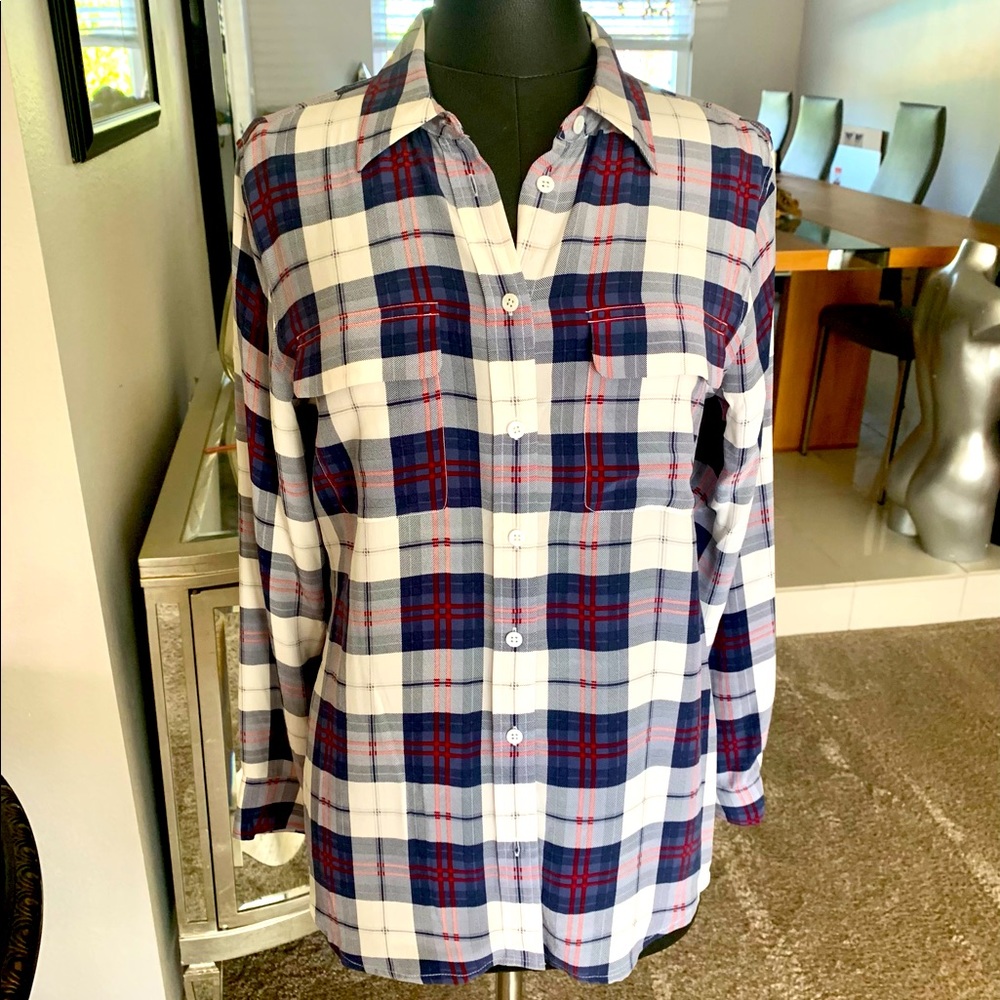 Equipment Silk Blouse. SZ L.